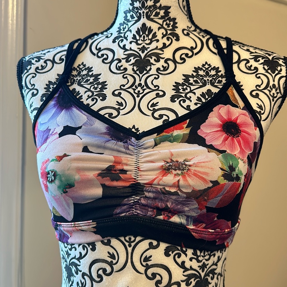 Old Navy Light Support Floral Sports Bra